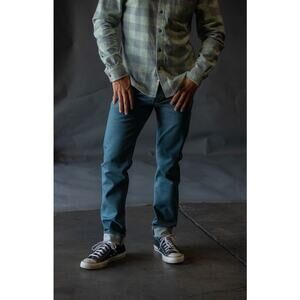 Hiroshi Kato selvage Men's Blue Straight Jeans